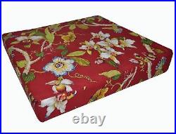 Ai03t Lily Lt. Blue Green Pink Yellow Cream Nude Cotton 3D Box Seat Cushion Cover