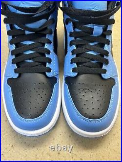 Air Jordan 1 Mid University Blue Black UNC Men's DQ8426-401 (No Box)