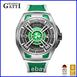 BONEST GATTI Calendar Sapphire Crystal Tourbillon Automatic Mechanical Watch