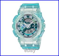 Casio G-Shock Analog Digital Transparent Turquoise Women's Watch GMAS110VW-2A