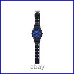 Casio G-Shock Blue Dial Resin Strap Men Watch GA-100BP-1ADR