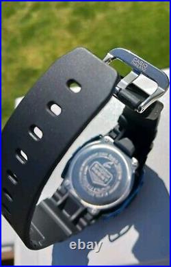 Casio G-Shock DW-5600BBM-1 with Blue Stainless Steel Wire Guard