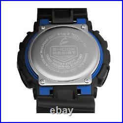 Casio G-Shock GA-100-1A2DR Black Resin Case Band Blue Black Dial Men's