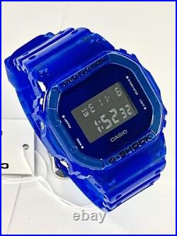 Casio G Shock Transparent Skeleton Blue DW5600SB-2 DW5600SB New W Box DW5600