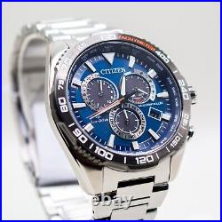 Citizen Promaster Eco-Drive Blue Chronograph Dial Men's Quartz Watch CB5034-58L