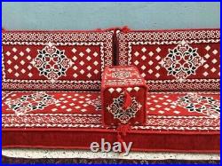 Cushion pillows Lounge Couch Sofa Corner Cover Sheet Set 4 pcs Arabic Ottoman