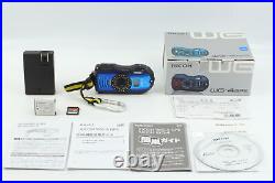 Exc+5 in Box Ricoh WG-4GPS Waterproof Digital Camera Blue Shockproof japan