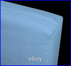 La04t Light Blue High Quality Cotton Canvas 3D Box Seat Cushion Cover Custom Siz