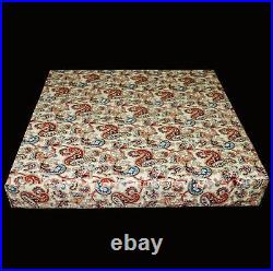 Lf336t Red Blue Brown Khaki Cream High Quality Cotton Canvas 3DBox Cushion Cover