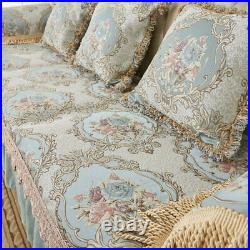 Luxury Jacquard Lace Sofa Cover European 2/3Seater Slipcover Couch Anti-Slip Mat