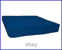 Mb100t Light Blue Flat Velvet Style 3D Box Thick Sofa Seat Cushion Cover Custom