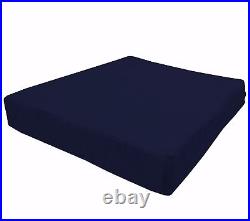 Mb101t Navy Blue Flat Velvet Style 3D Box Thick Sofa Seat Cushion Cover Custom