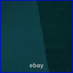 Mf63t Deep Teal Blue Microfiber Velvet 3D Box Seat Cushion Cover Custom size