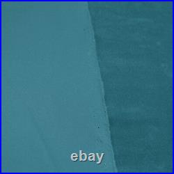 Mf64r Light Smoke Blue Microfiber Velvet 3D Round Seat Cushion Cover Customsize