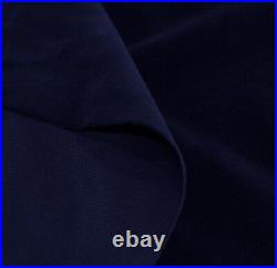 Mf67r Navy Blue Thick Microfiber Velvet 3D Round Seat Cushion Cover Custom Size