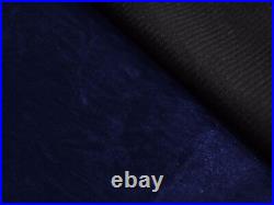 Mn115t Navy Blue Crushed Velvet Style 3D Box Sofa Seat Cushion Cover Custom Size