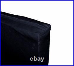 Mo89t Navy Blue Shimmer Velvet Style 3D Box Sofa Seat Cushion Cover Custom Size