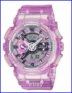 NEW Casio G-Shock GMAS110VW-4A Translucent Skeleton Light Purple Ana-Digi Watch