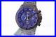 NWT Citizen CA0525-50L Eco-Drive Black Titanium Blue Dial Chronograph Watch