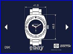 New Mens Automatic 1967 Watch Vostok Amphibian 90081A Blue Dial (20 ATM)