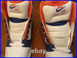 Nike Air Force 2 New York Knicks White/Blue/Orange 624006 181 10M VNDS NO BOX