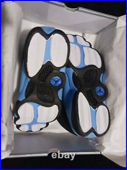 Nike Air Jordan 13 Retro Shoes, Black/ Mens University Blue-white, Size 11