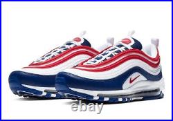 Nike Air Max 97 USA Red White Blue Sneakers CW5584-100 Mens Size BRAND NEW