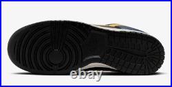 Nike Dunk Low Vintage Michigan Blue Black Yellow FZ4014-010 Men's Shoes