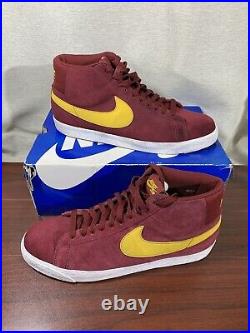 Nike SB Blazer USC Color Style Red/Yellow 310801-671 Size 12 Blue Box