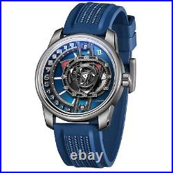 OBLVLO Men Automatic Watch Fashion Design Rotor Mechanical Wristwatch Luminous