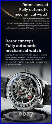 OBLVLO Men Automatic Watch Fashion Design Rotor Mechanical Wristwatch Luminous