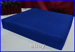 PL17t Blue Specialist Water Proof Outdoor Box Seat Cushion CoverCustom Size