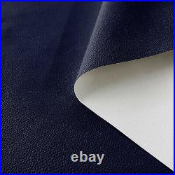 Pb014 Cushion CoverDark Navy BlueFaux Leather synthetic Litchi Skin Sofa Seat