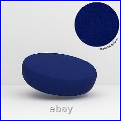 Pb016 Cushion CoverDeep BlueFaux Leather synthetic Litchi Skin Box Sofa Seat