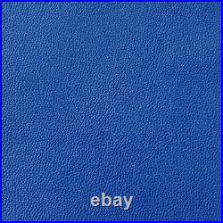Pb017 Cushion CoverMiddle BlueFaux Leather synthetic Litchi Skin Box Sofa Seat