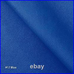 Pb017 Cushion CoverMiddle BlueFaux Leather synthetic Litchi Skin Box Sofa Seat