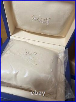 Pierjet Leather Burgundy Blue cushion white Watch Box Vintagde