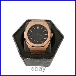 Sale Casioak Casio G-Shock mod GA2100 watch Rose Gold AP Royal Oak Full Watch