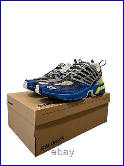 Salomon ACS PRO Mens Sz 9.5-12 Casual Trail Running Shoe Blue Hiking Sneaker NEW