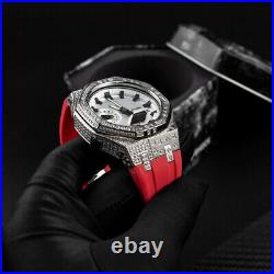 Silver Custom CasiOak Mod Kit For Casio G-Shock GA2100 Wrist watch Gift for Men
