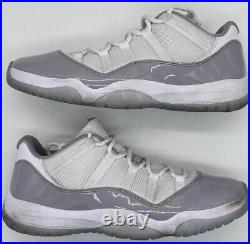 Size 12 Nike Air Jordan 11 Low Retro Cement Grey/White-University Blue No Box
