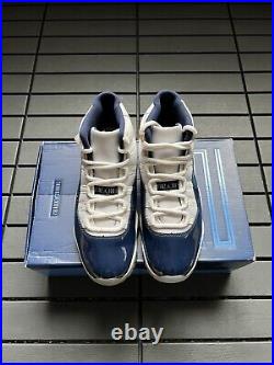 Size 9.5 Jordan 11 Retro High Win Like'82 White Blue Unc Navy Retro OG Box