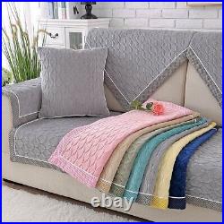 Sofa Cover Short Plush Corner Couch Cover Slip Sofa Seat Cushion Covering Towel