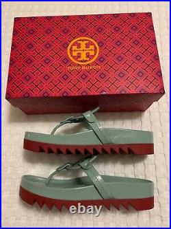Tory Burch MILLER CLOUD LUG SOFT PATENT SANDAL Size 7 (New in Box)